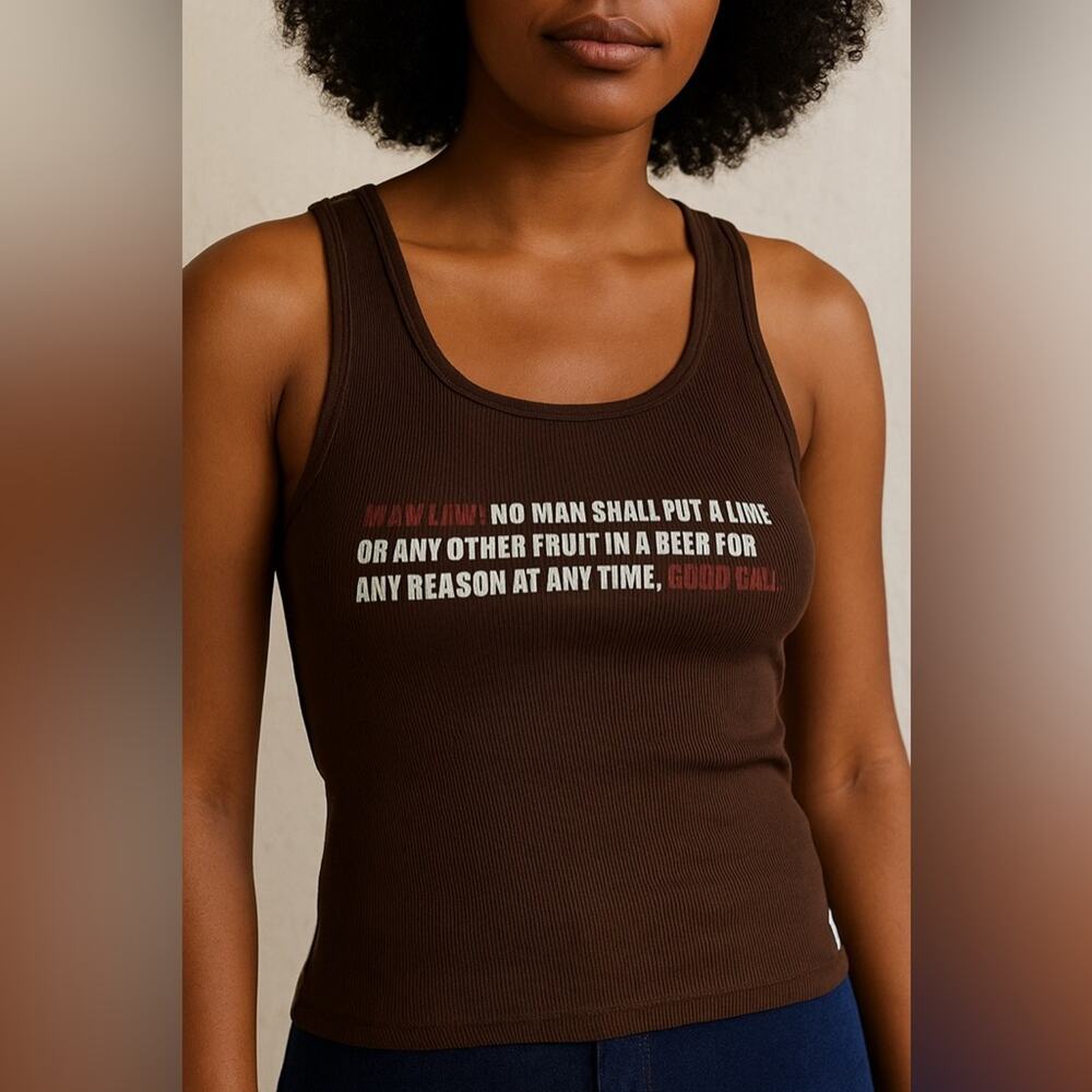 Beer Law Tank Top – Miller Lite x American Apparel | Size M/OS | Funny Retro